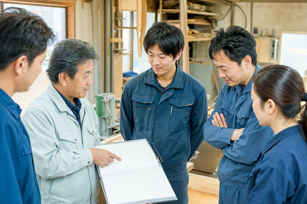決めたことを、1枚の計画にまとめているイメージ